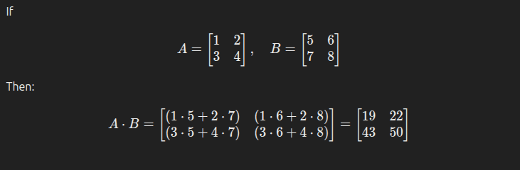 Matrix multiplication